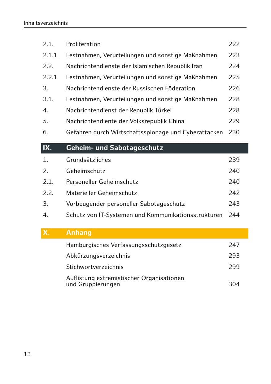 Seite 14 des Verfassungsschutzbericht 2019 Hamburg