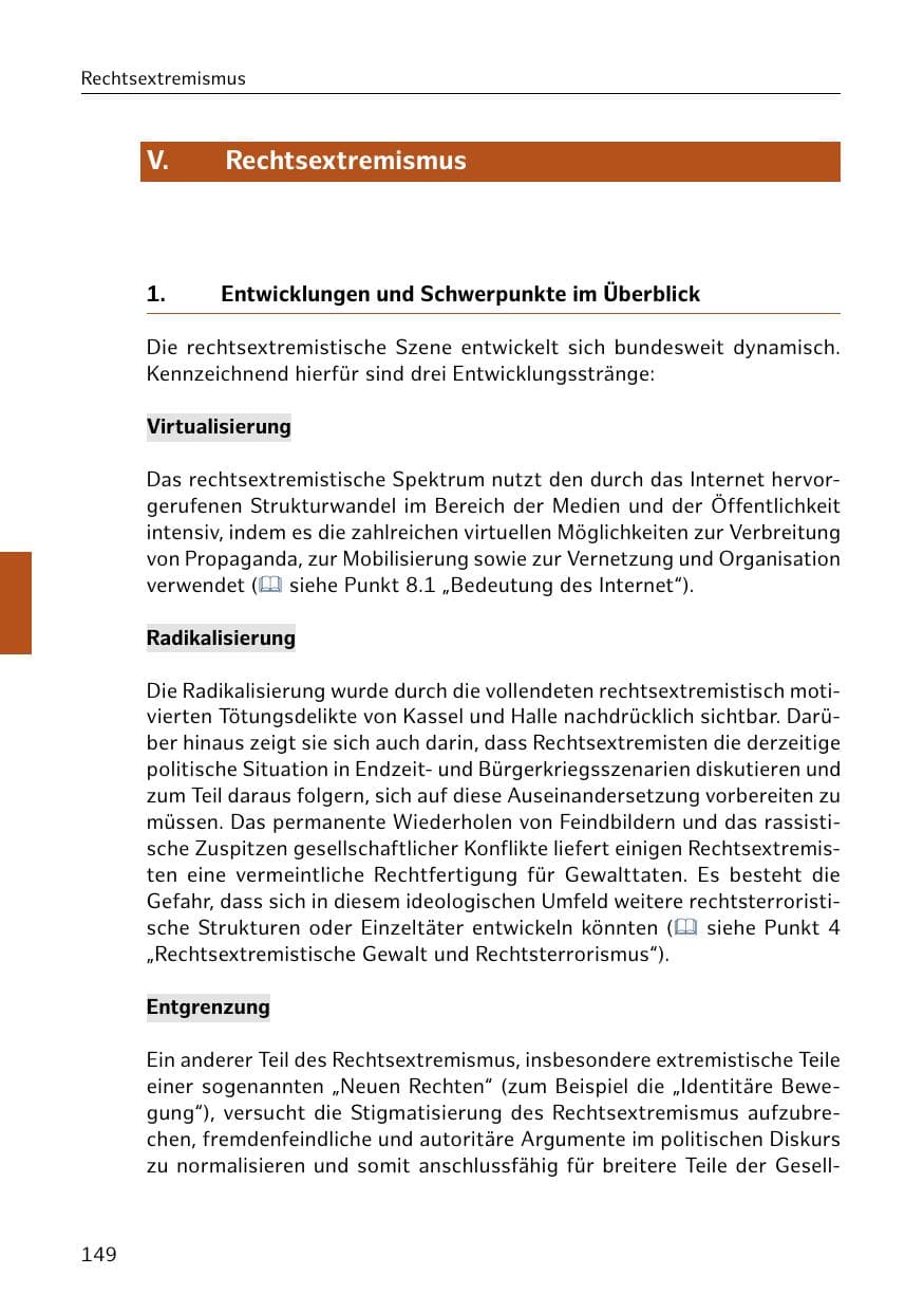 Seite 150 des Verfassungsschutzbericht 2019 Hamburg