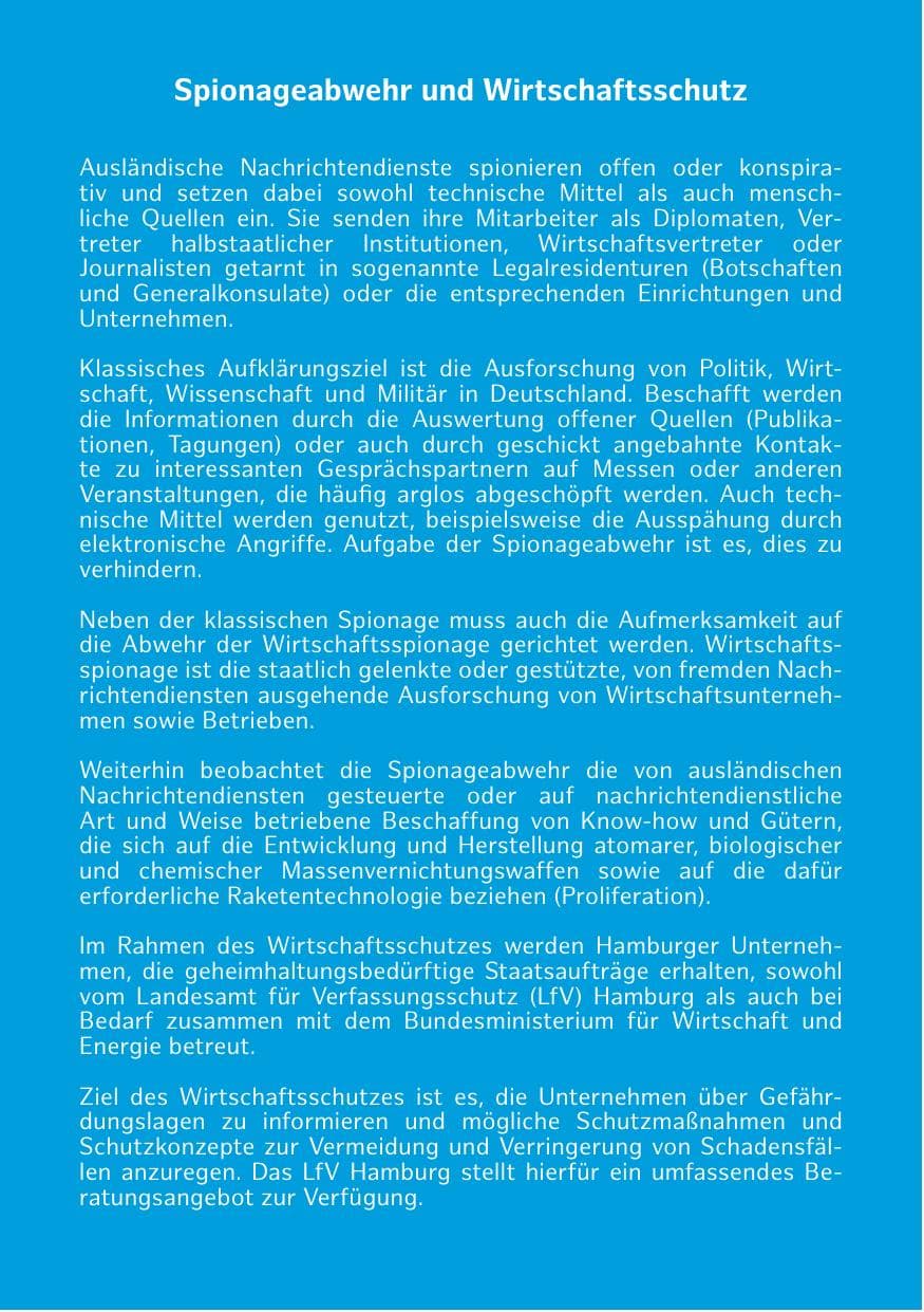 Seite 219 des Verfassungsschutzbericht 2019 Hamburg