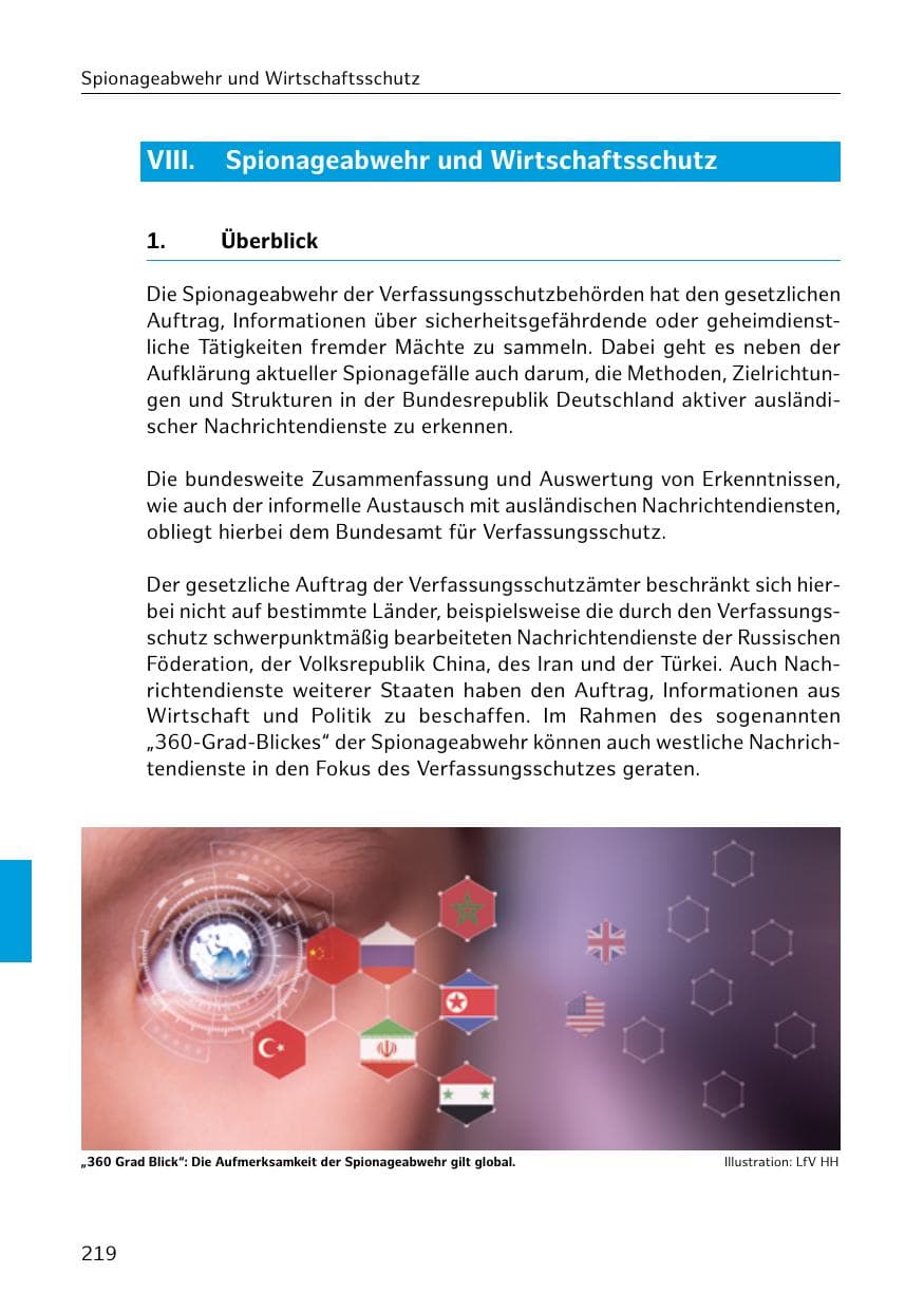 Seite 220 des Verfassungsschutzbericht 2019 Hamburg