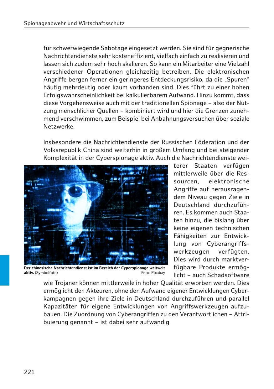 Seite 222 des Verfassungsschutzbericht 2019 Hamburg