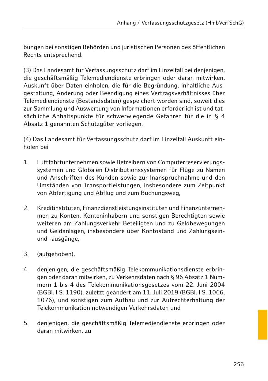 Seite 257 des Verfassungsschutzbericht 2019 Hamburg