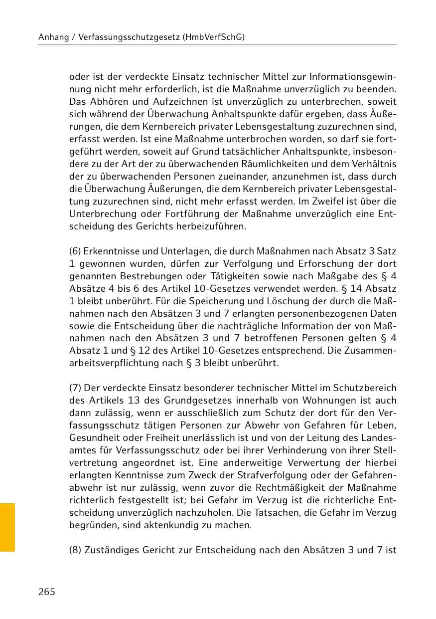 Seite 266 des Verfassungsschutzbericht 2019 Hamburg