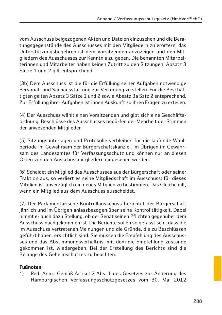 Seite 289 des Verfassungsschutzbericht 2019 Hamburg
