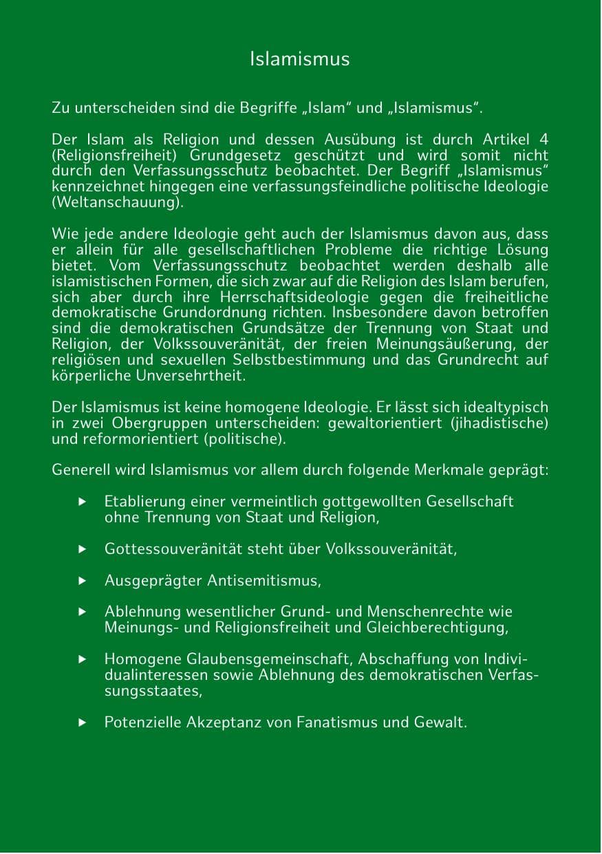 Seite 33 des Verfassungsschutzbericht 2019 Hamburg