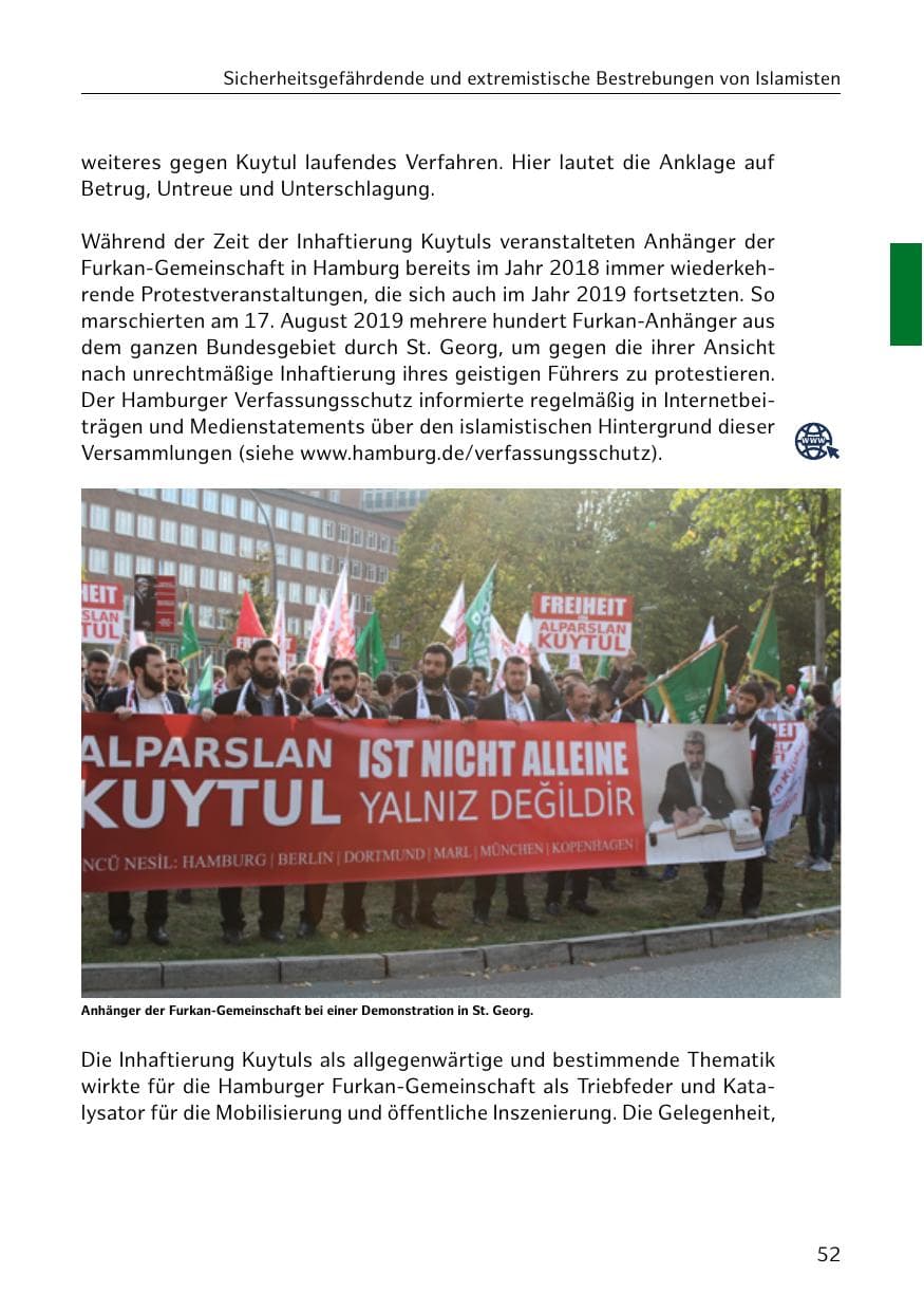 Seite 53 des Verfassungsschutzbericht 2019 Hamburg