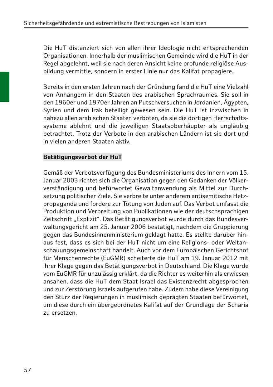Seite 58 des Verfassungsschutzbericht 2019 Hamburg