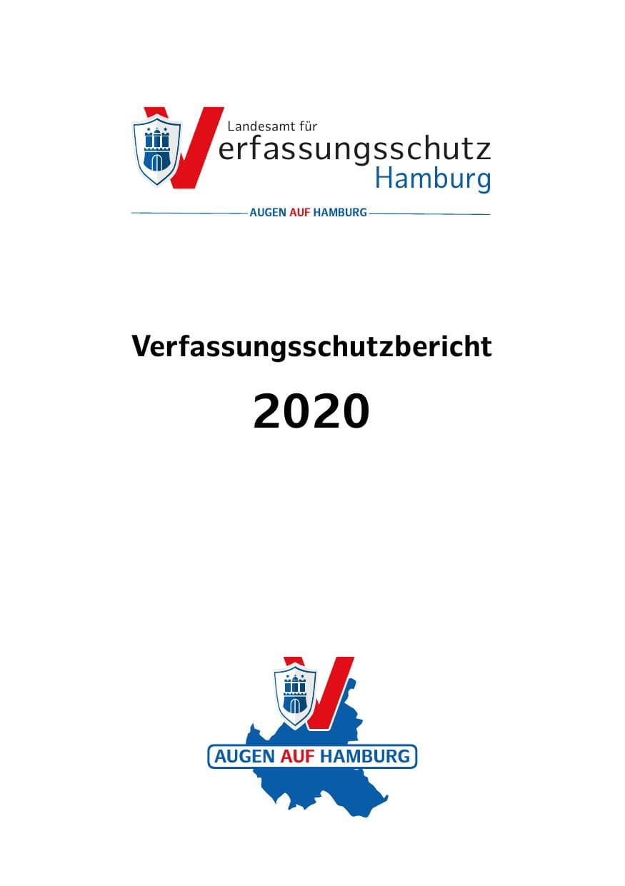 Seite 2 des Verfassungsschutzbericht 2020 Hamburg