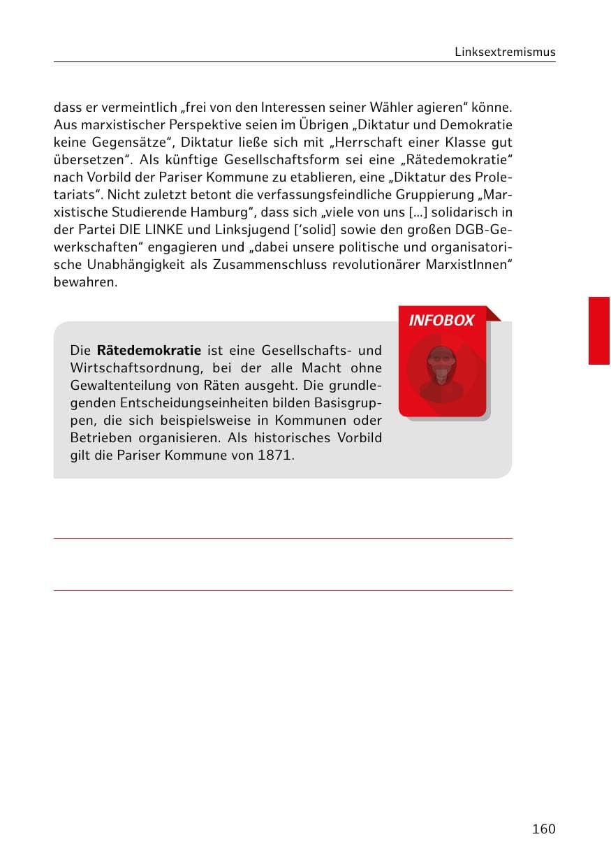 Seite 160 des Verfassungsschutzbericht 2020 Hamburg