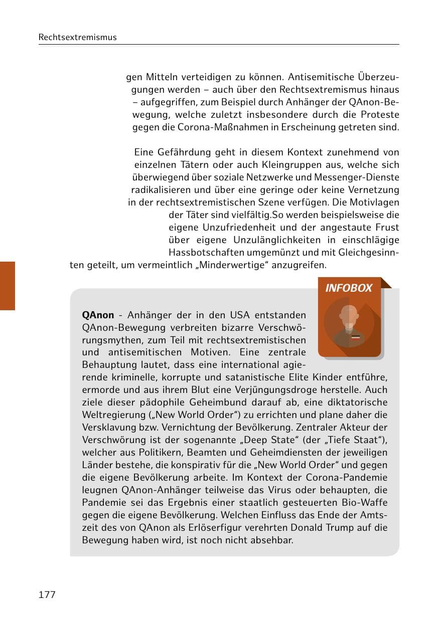 Seite 177 des Verfassungsschutzbericht 2020 Hamburg