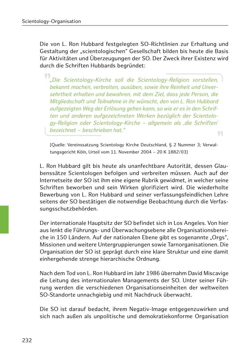 Seite 232 des Verfassungsschutzbericht 2020 Hamburg