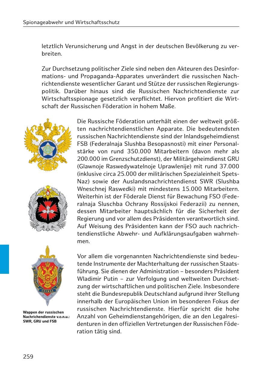 Seite 259 des Verfassungsschutzbericht 2020 Hamburg