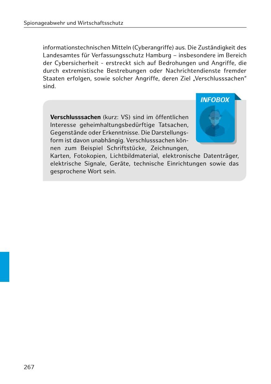 Seite 267 des Verfassungsschutzbericht 2020 Hamburg