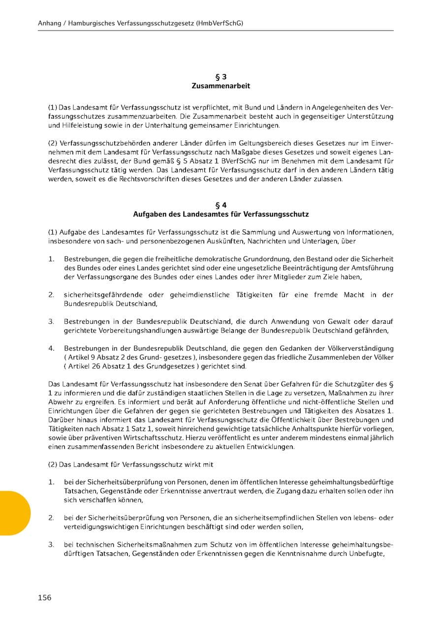 Seite 156 des Verfassungsschutzbericht 2021 Hamburg