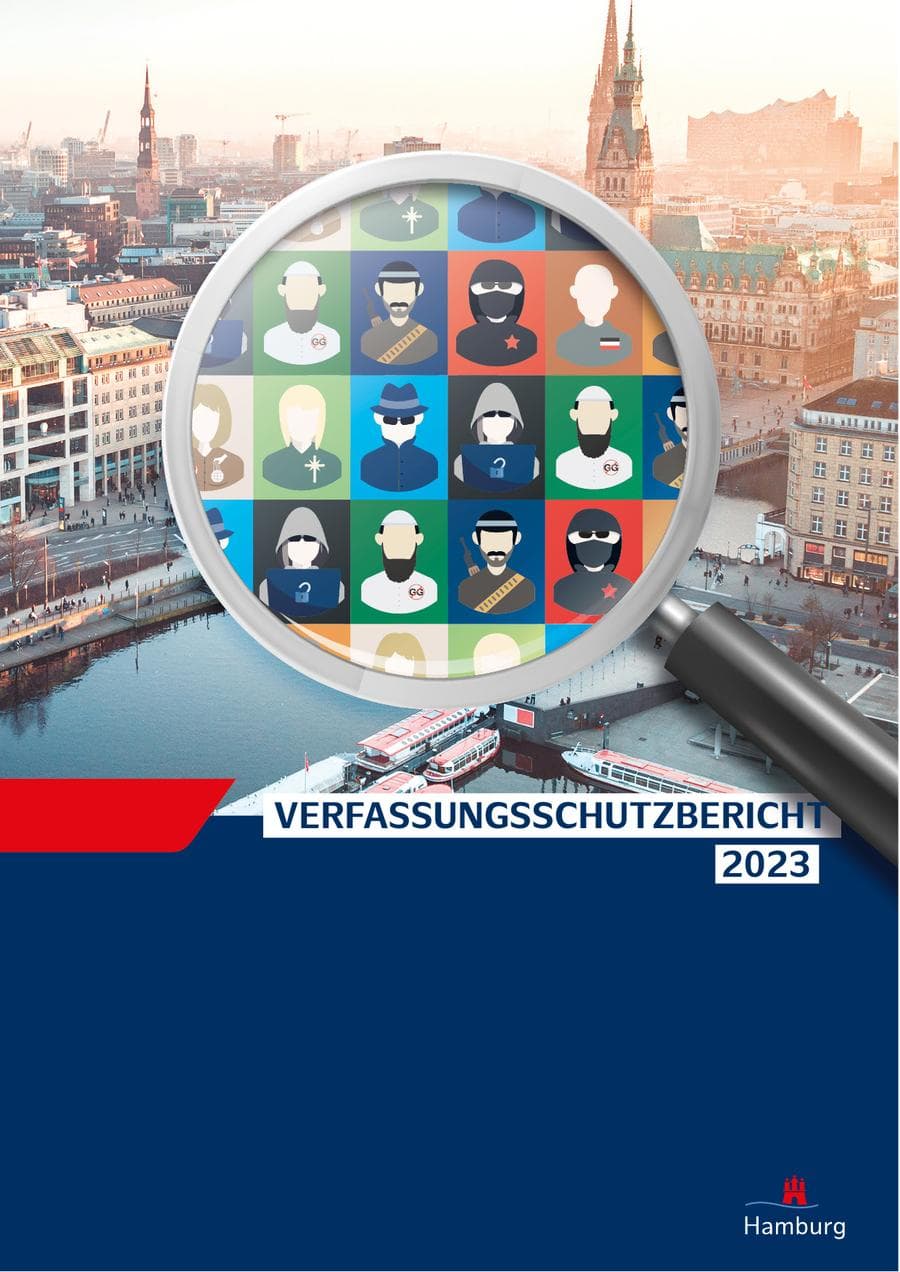 Seite 1 des Verfassungsschutzbericht 2023 Hamburg
