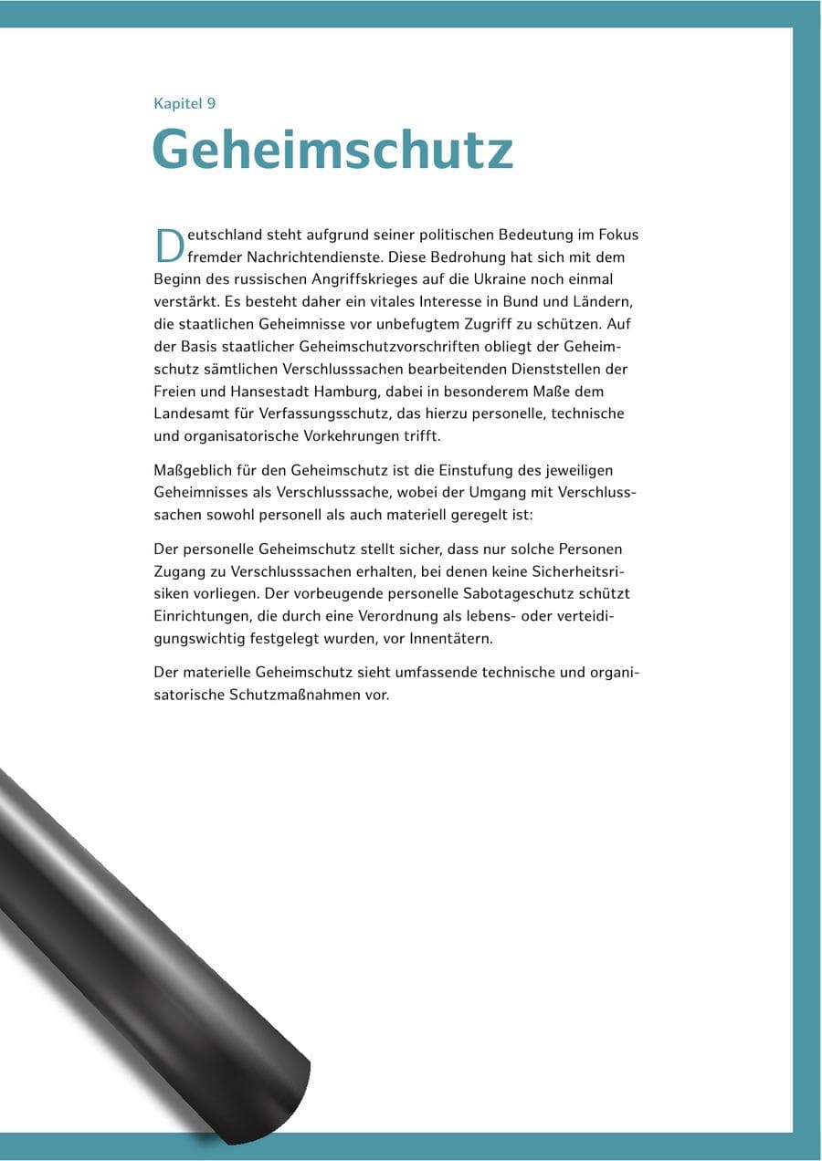 Seite 147 des Verfassungsschutzbericht 2023 Hamburg
