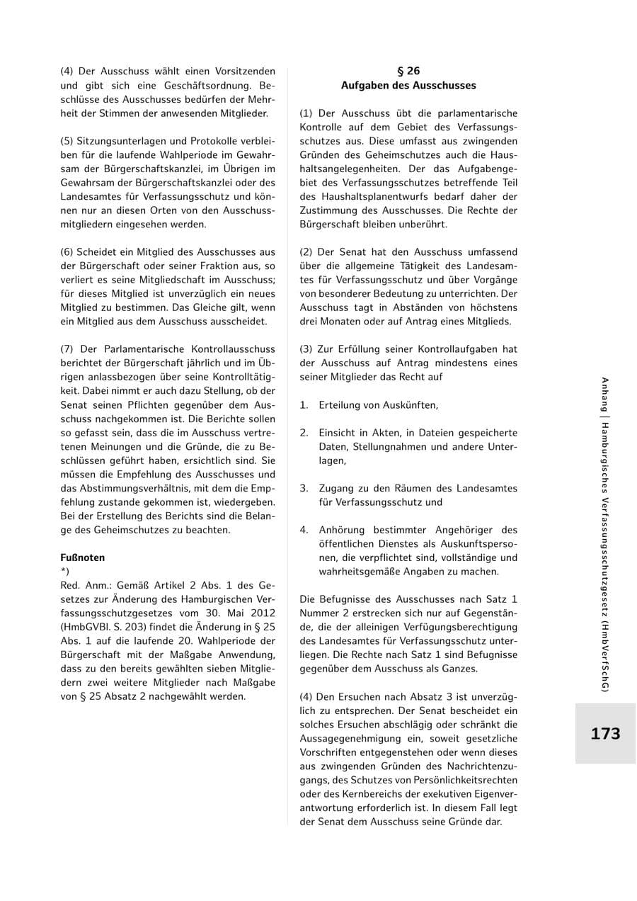 Seite 173 des Verfassungsschutzbericht 2023 Hamburg