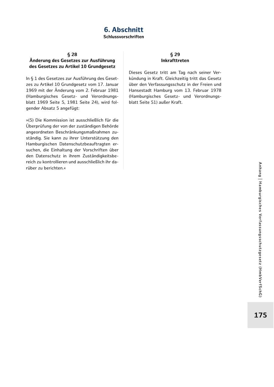 Seite 175 des Verfassungsschutzbericht 2023 Hamburg