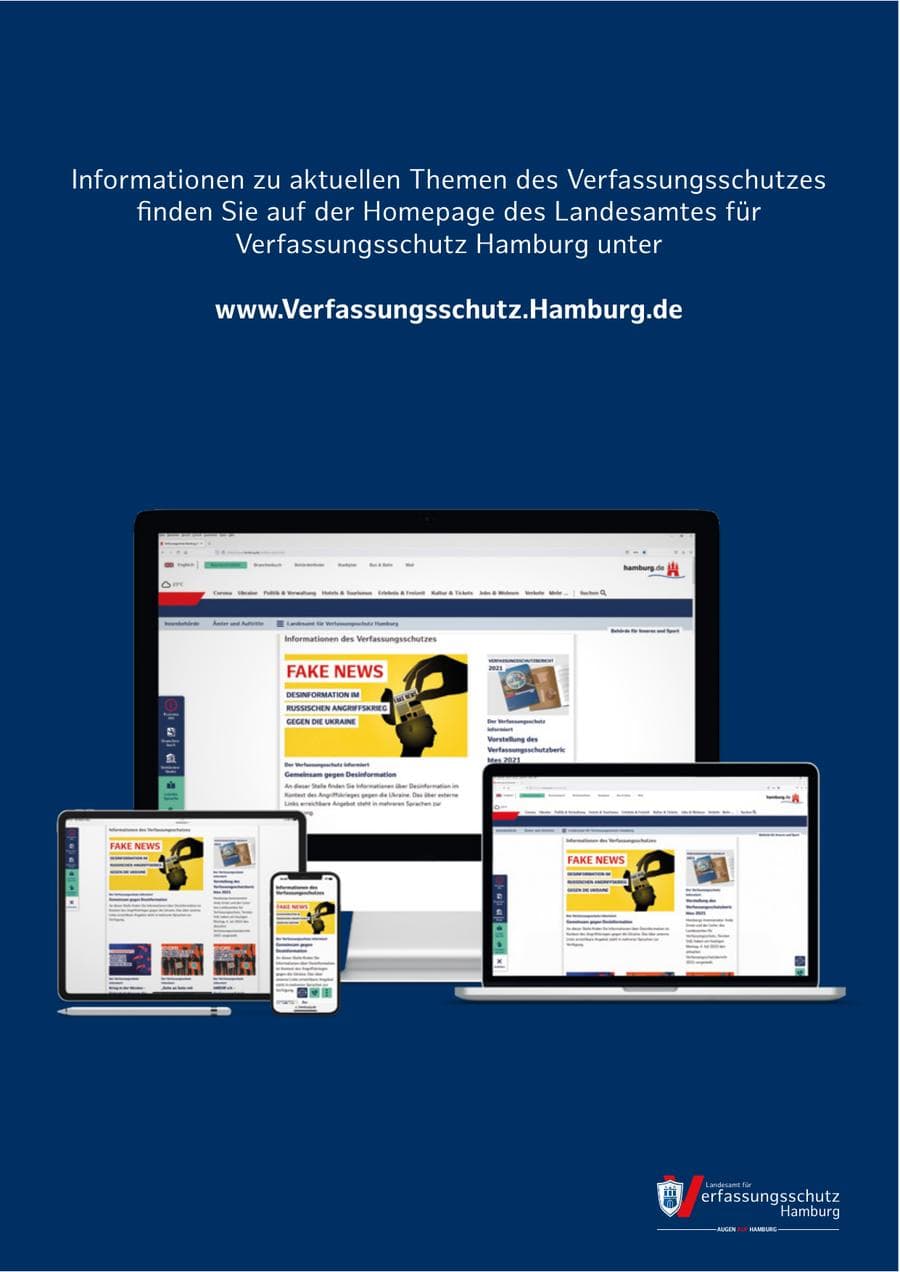 Seite 191 des Verfassungsschutzbericht 2023 Hamburg