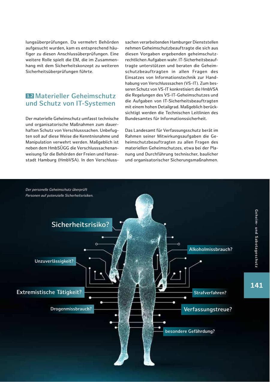 Seite 141 des Verfassungsschutzbericht 2024 Hamburg