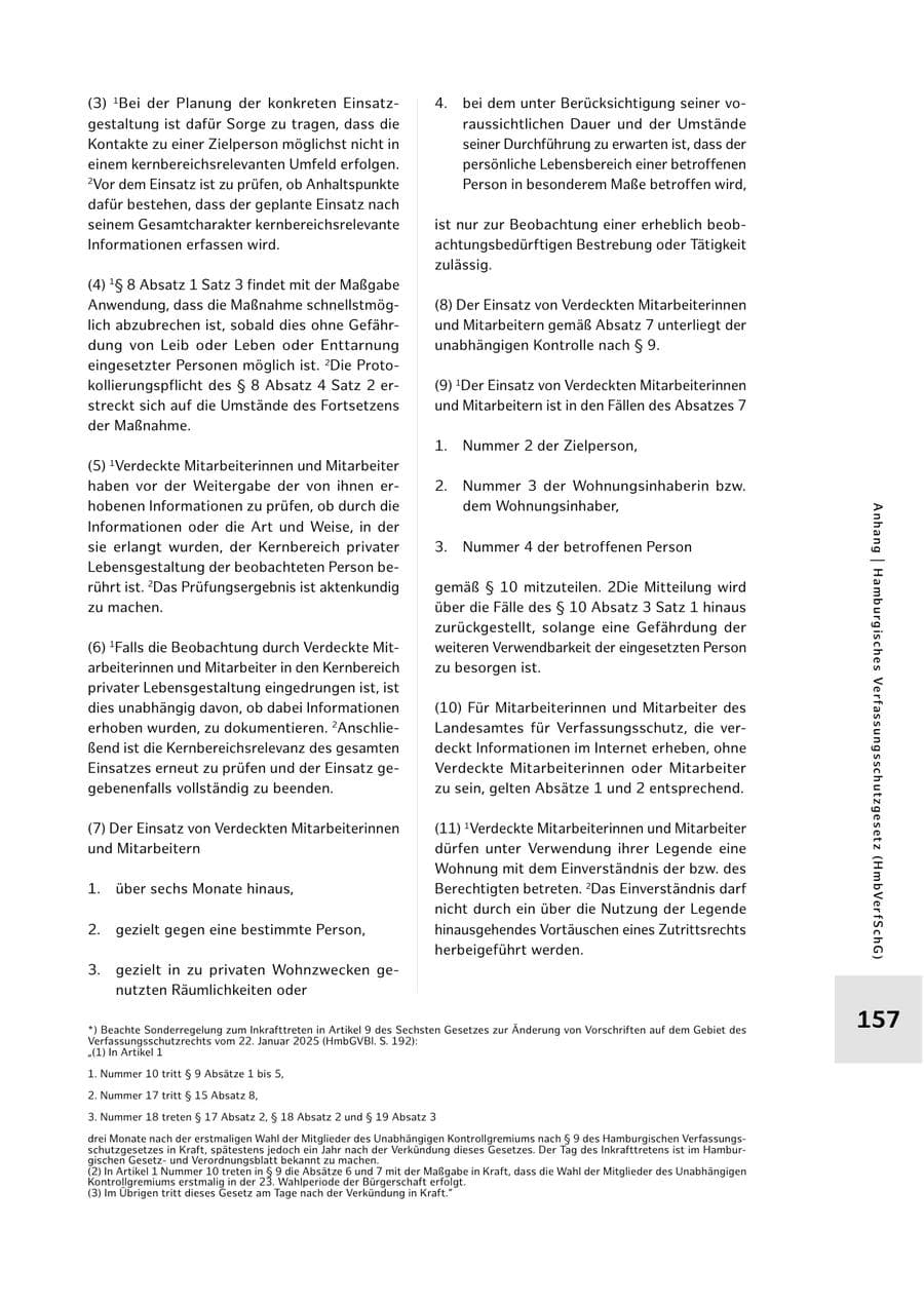 Seite 157 des Verfassungsschutzbericht 2024 Hamburg