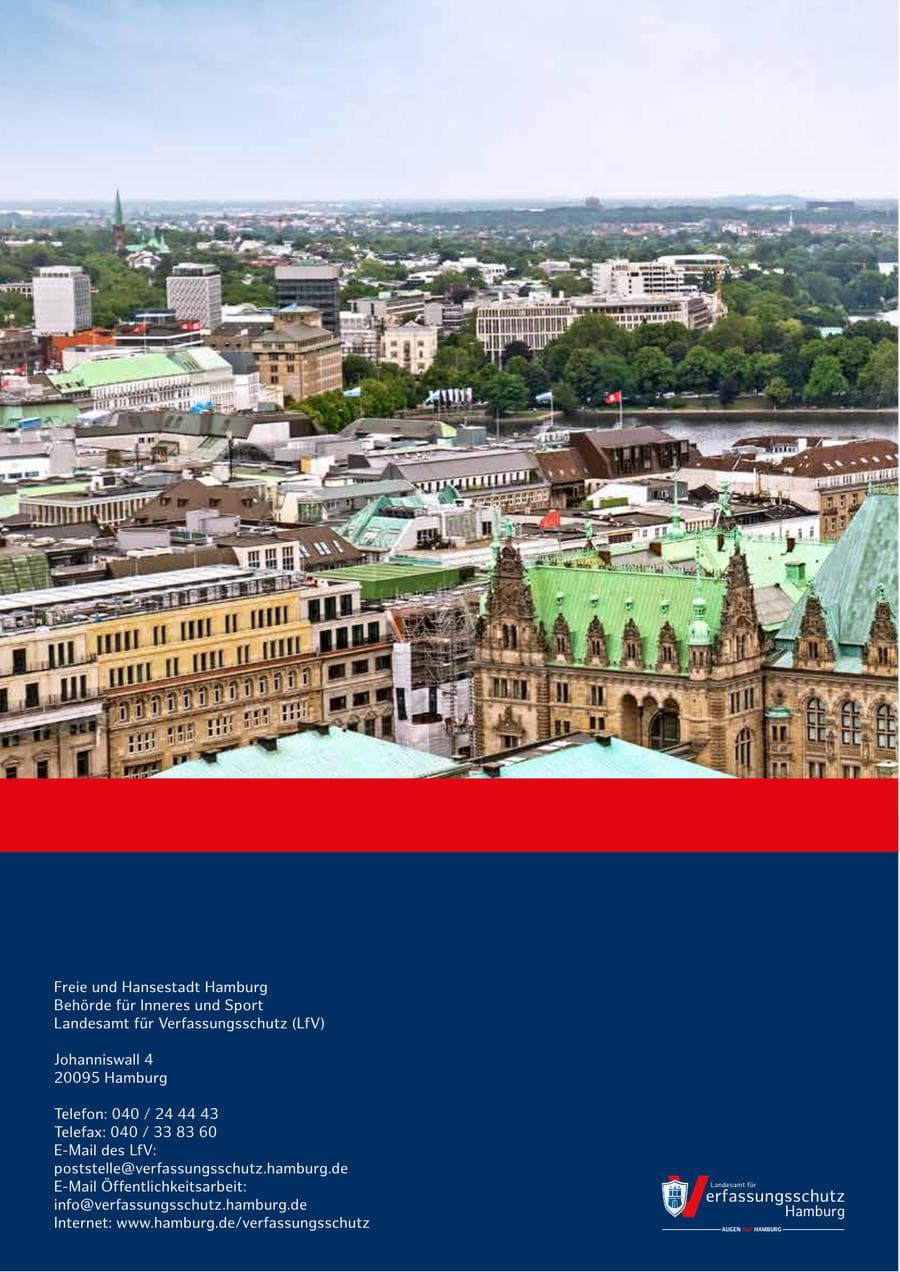 Seite 186 des Verfassungsschutzbericht 2024 Hamburg