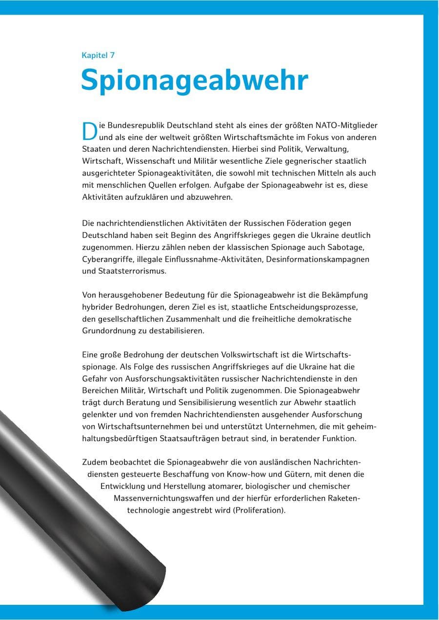 Seite 133 des Verfassungsschutzbericht 2025 Hamburg