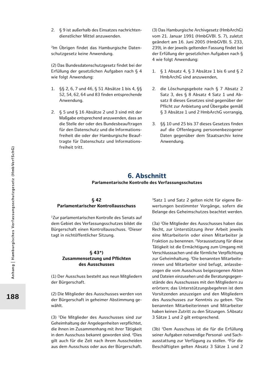 Seite 188 des Verfassungsschutzbericht 2025 Hamburg