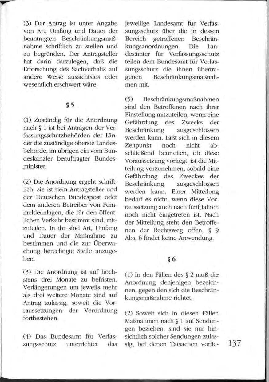 Seite 137 des Verfassungsschutzbericht 1992 Mecklenburg-Vorpommern