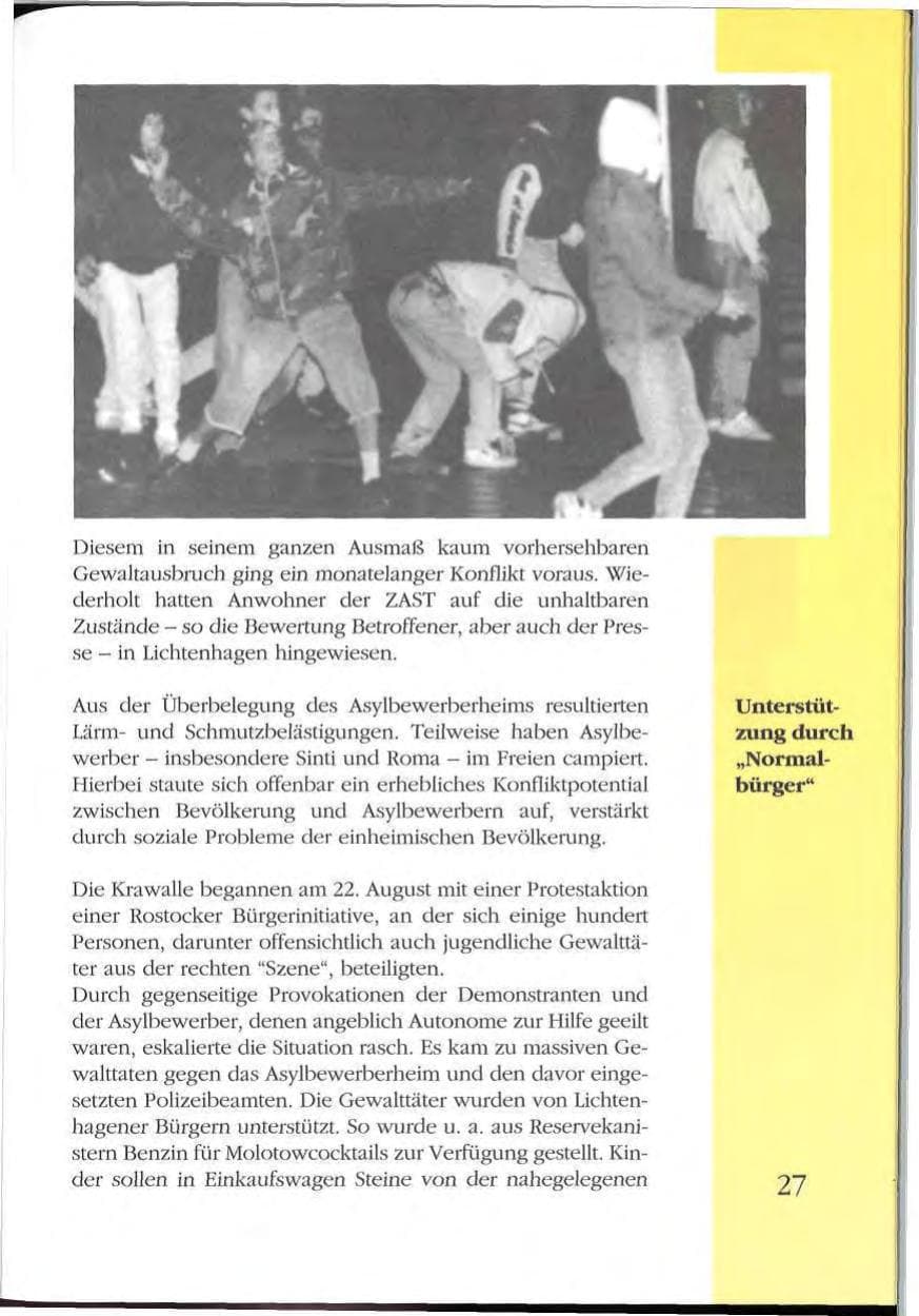 Seite 27 des Verfassungsschutzbericht 1992 Mecklenburg-Vorpommern