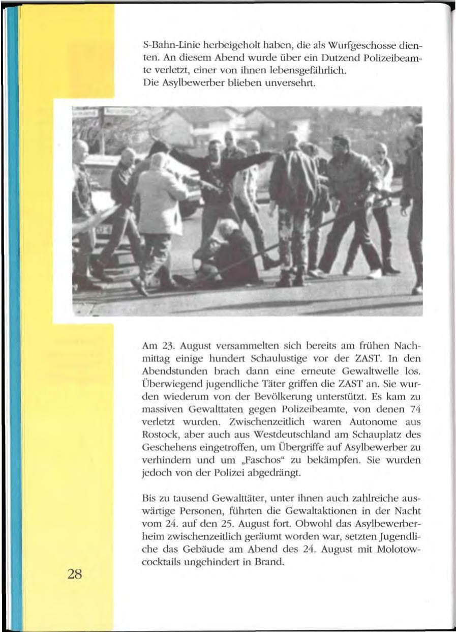 Seite 28 des Verfassungsschutzbericht 1992 Mecklenburg-Vorpommern