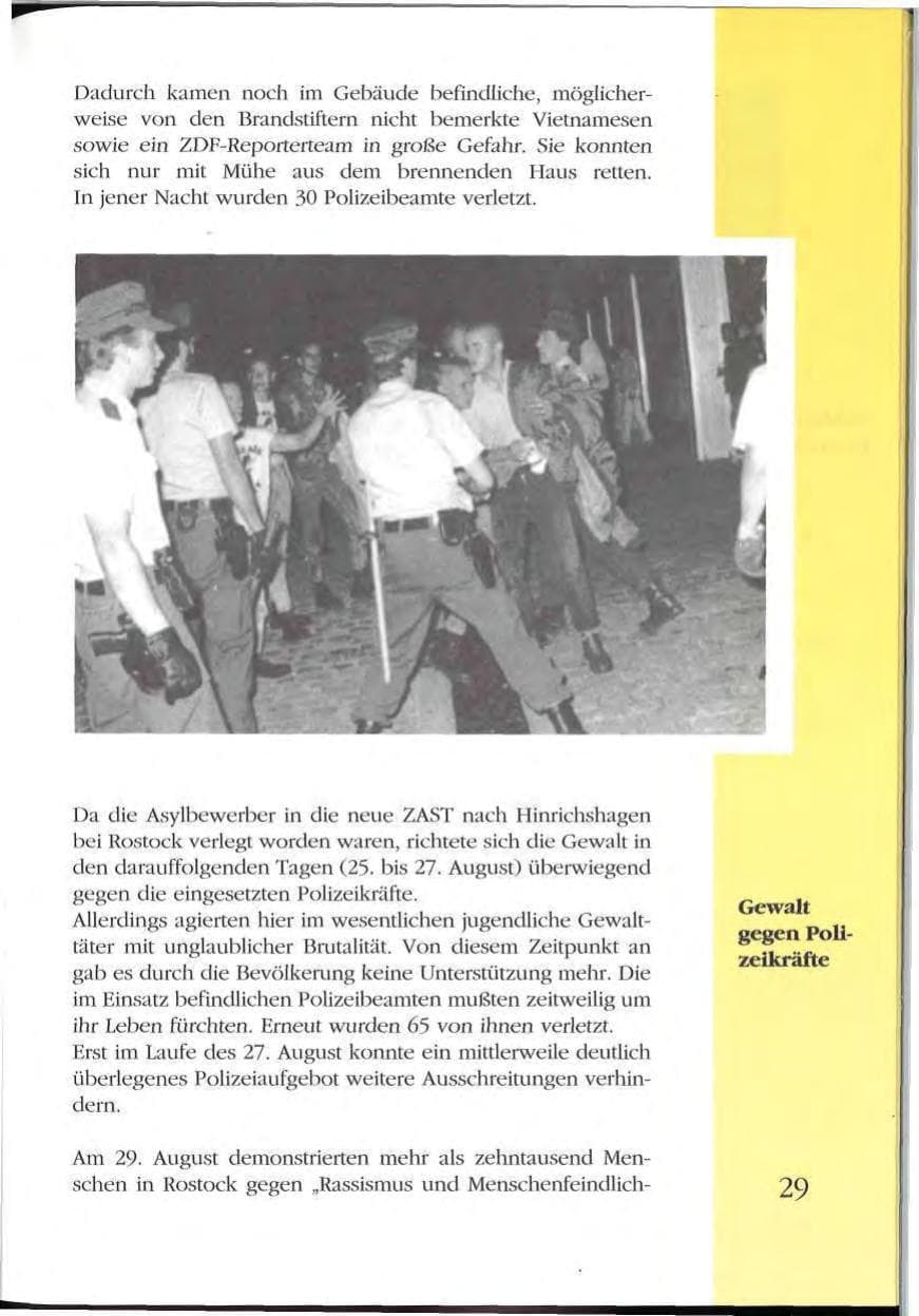 Seite 29 des Verfassungsschutzbericht 1992 Mecklenburg-Vorpommern