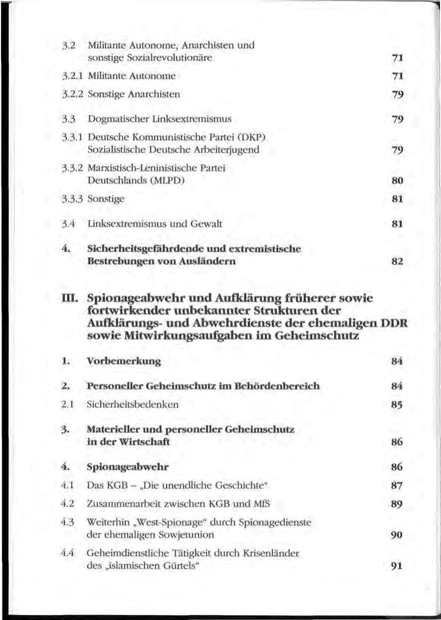 Seite 8 des Verfassungsschutzbericht 1992 Mecklenburg-Vorpommern