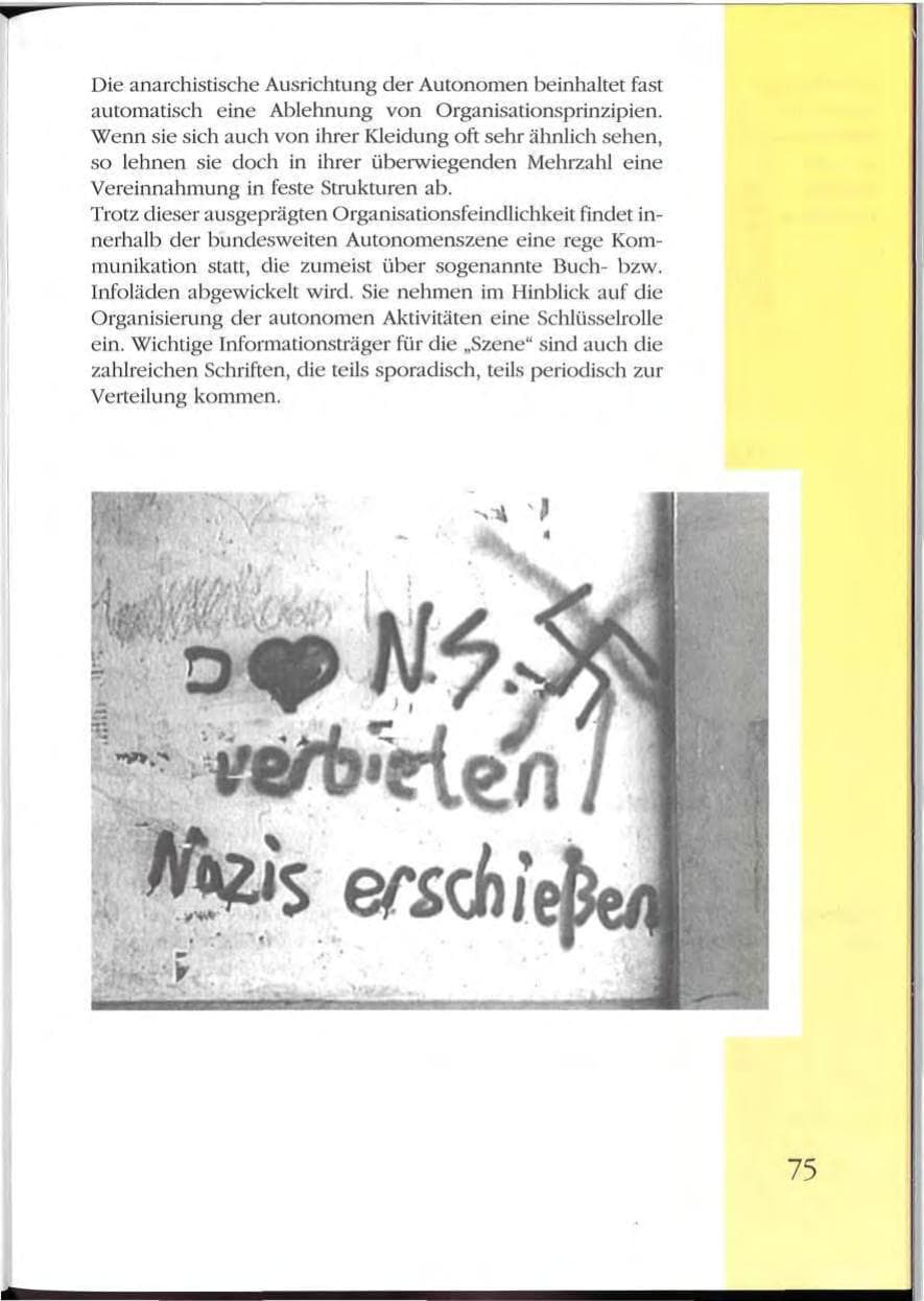 Seite 75 des Verfassungsschutzbericht 1992 Mecklenburg-Vorpommern
