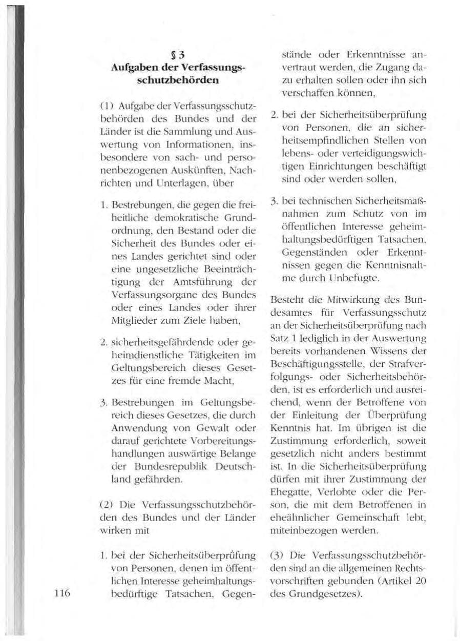 Seite 116 des Verfassungsschutzbericht 1993 Mecklenburg-Vorpommern