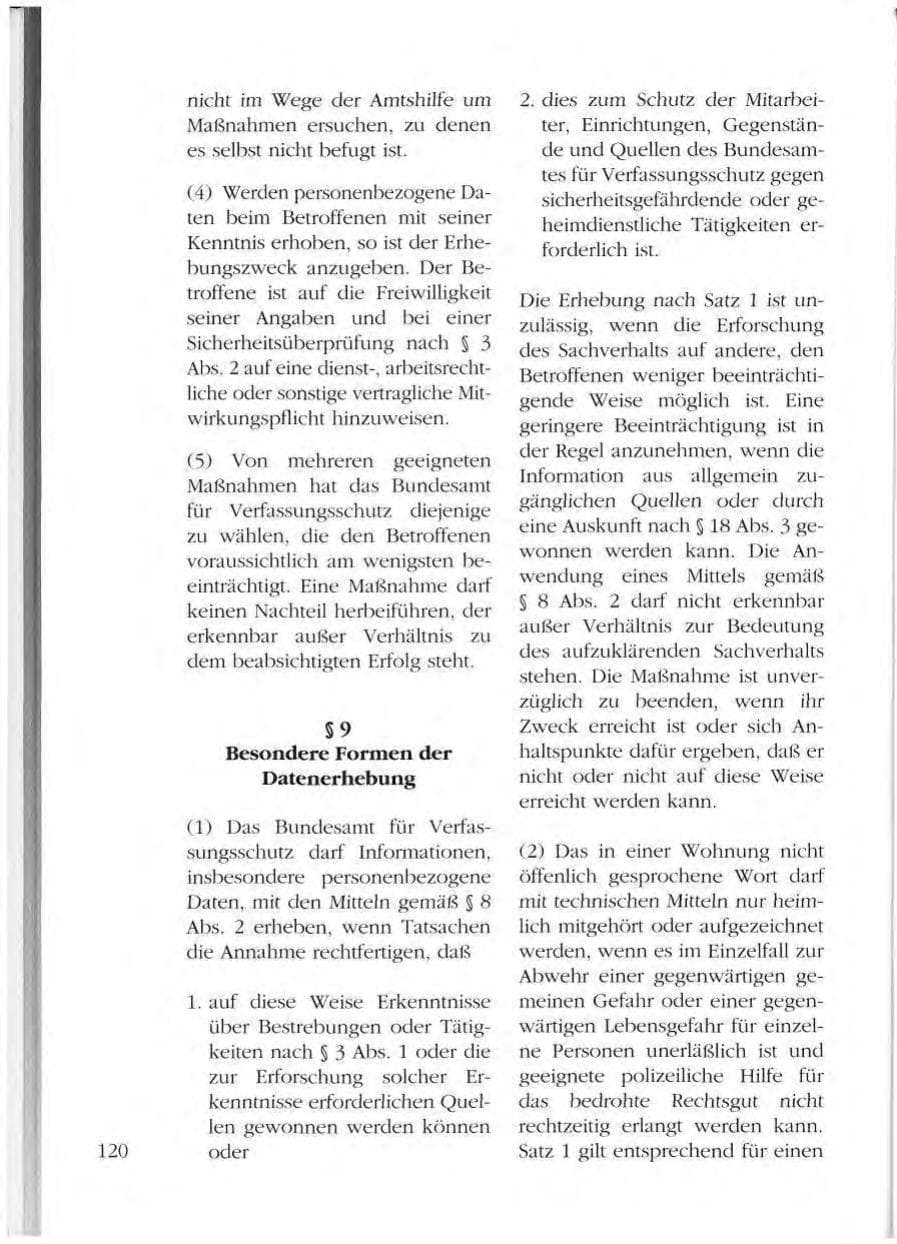 Seite 120 des Verfassungsschutzbericht 1993 Mecklenburg-Vorpommern