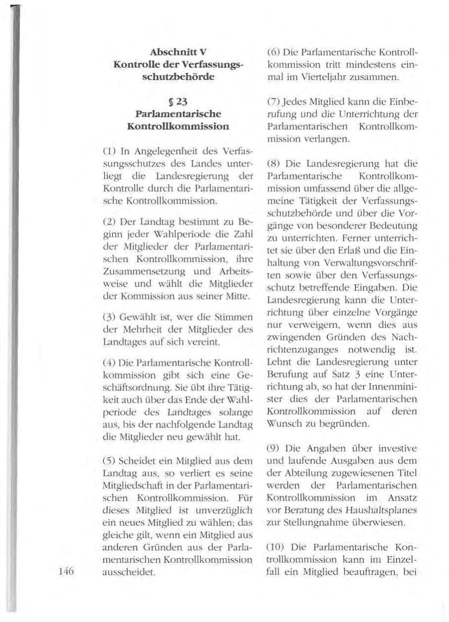 Seite 146 des Verfassungsschutzbericht 1993 Mecklenburg-Vorpommern