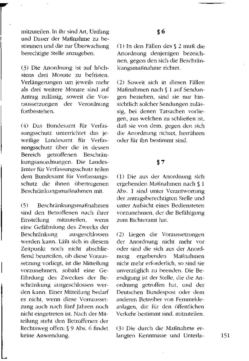 Seite 151 des Verfassungsschutzbericht 1993 Mecklenburg-Vorpommern
