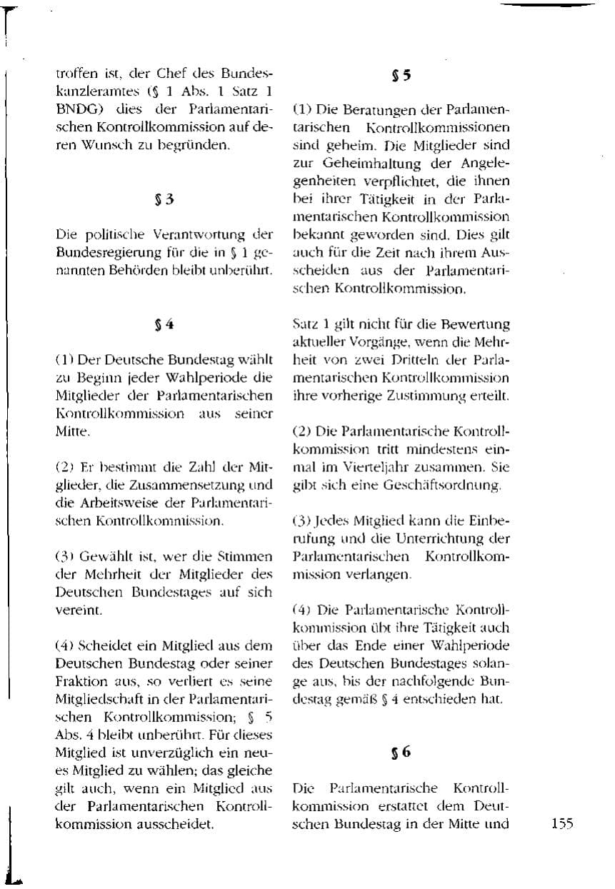Seite 155 des Verfassungsschutzbericht 1993 Mecklenburg-Vorpommern
