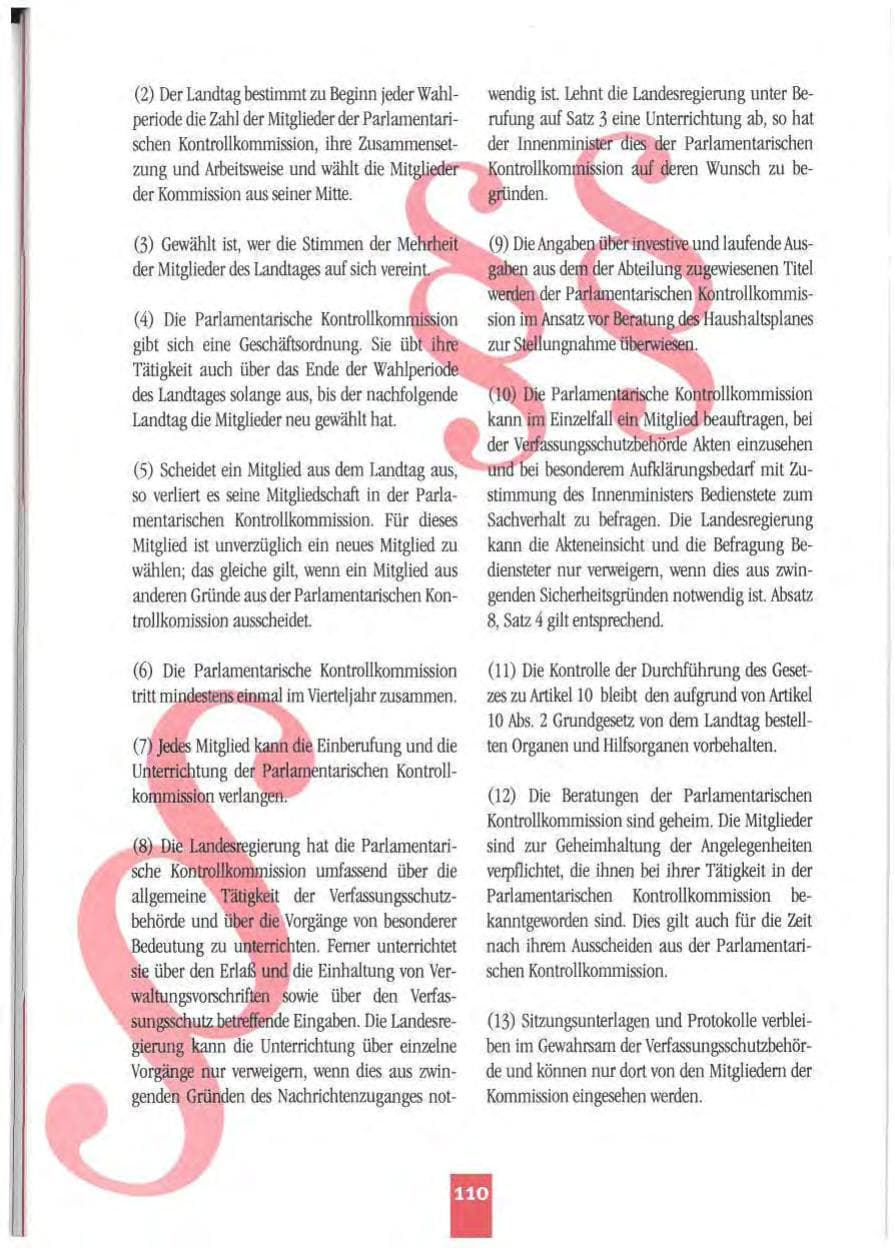 Seite 113 des Verfassungsschutzbericht 1994 Mecklenburg-Vorpommern