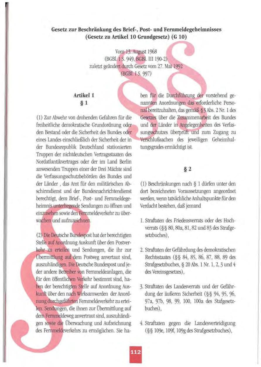 Seite 115 des Verfassungsschutzbericht 1994 Mecklenburg-Vorpommern