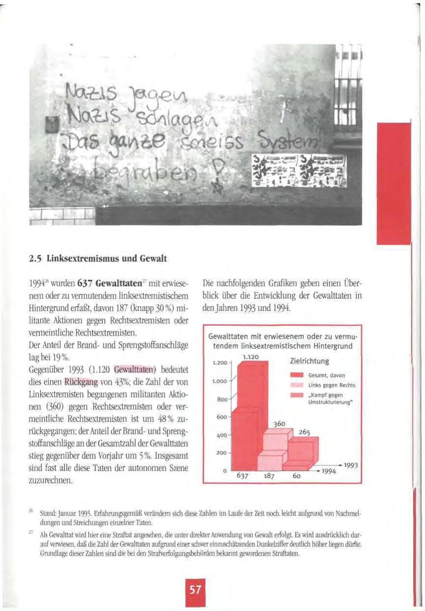 Seite 60 des Verfassungsschutzbericht 1994 Mecklenburg-Vorpommern