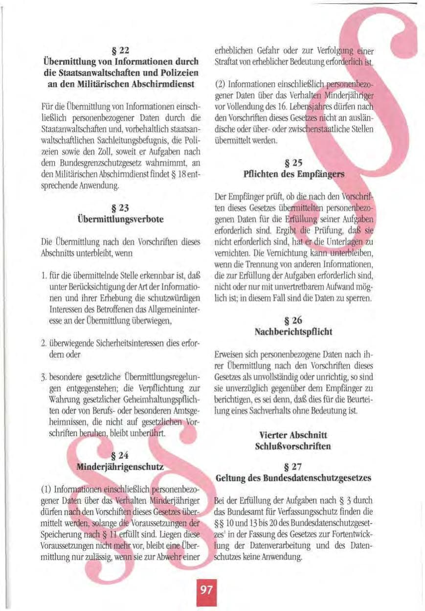 Seite 100 des Verfassungsschutzbericht 1994 Mecklenburg-Vorpommern