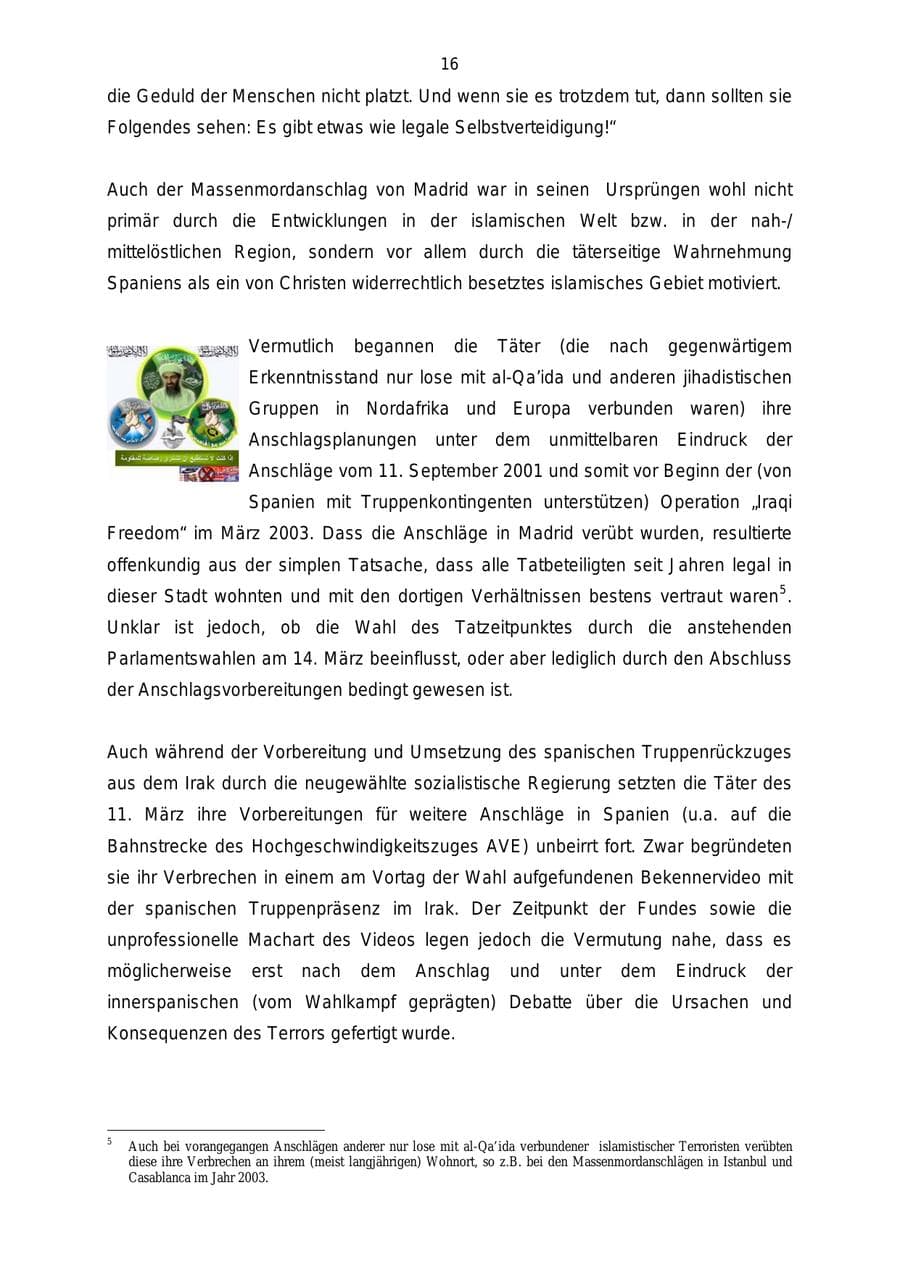 Seite 16 des Verfassungsschutzbericht 2004 Mecklenburg-Vorpommern