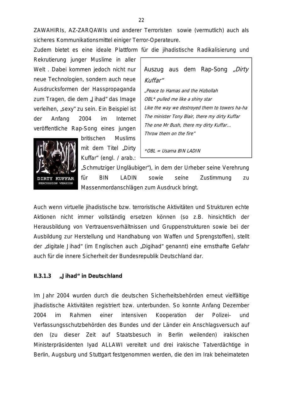 Seite 22 des Verfassungsschutzbericht 2004 Mecklenburg-Vorpommern