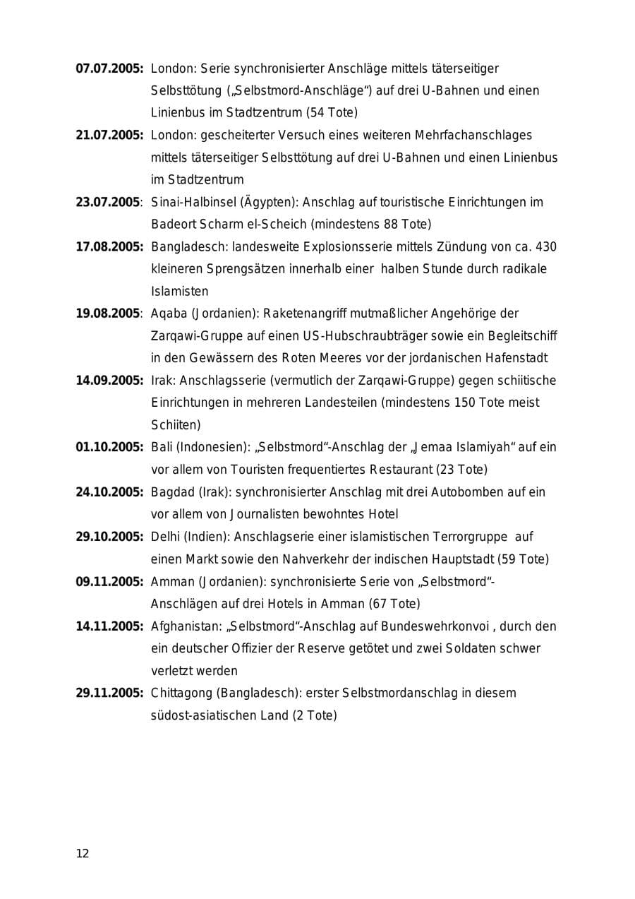 Seite 12 des Verfassungsschutzbericht 2005 Mecklenburg-Vorpommern