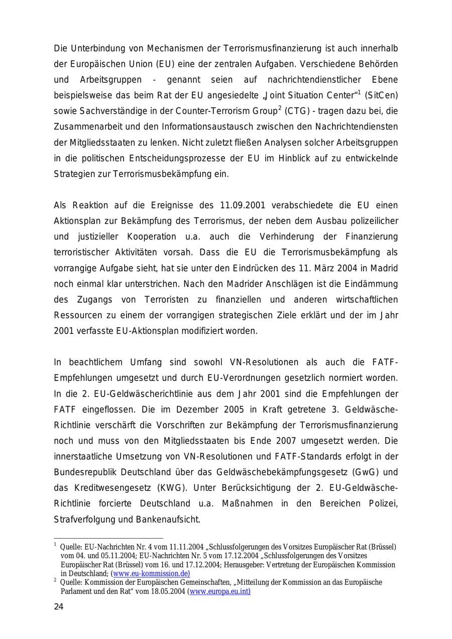 Seite 24 des Verfassungsschutzbericht 2005 Mecklenburg-Vorpommern