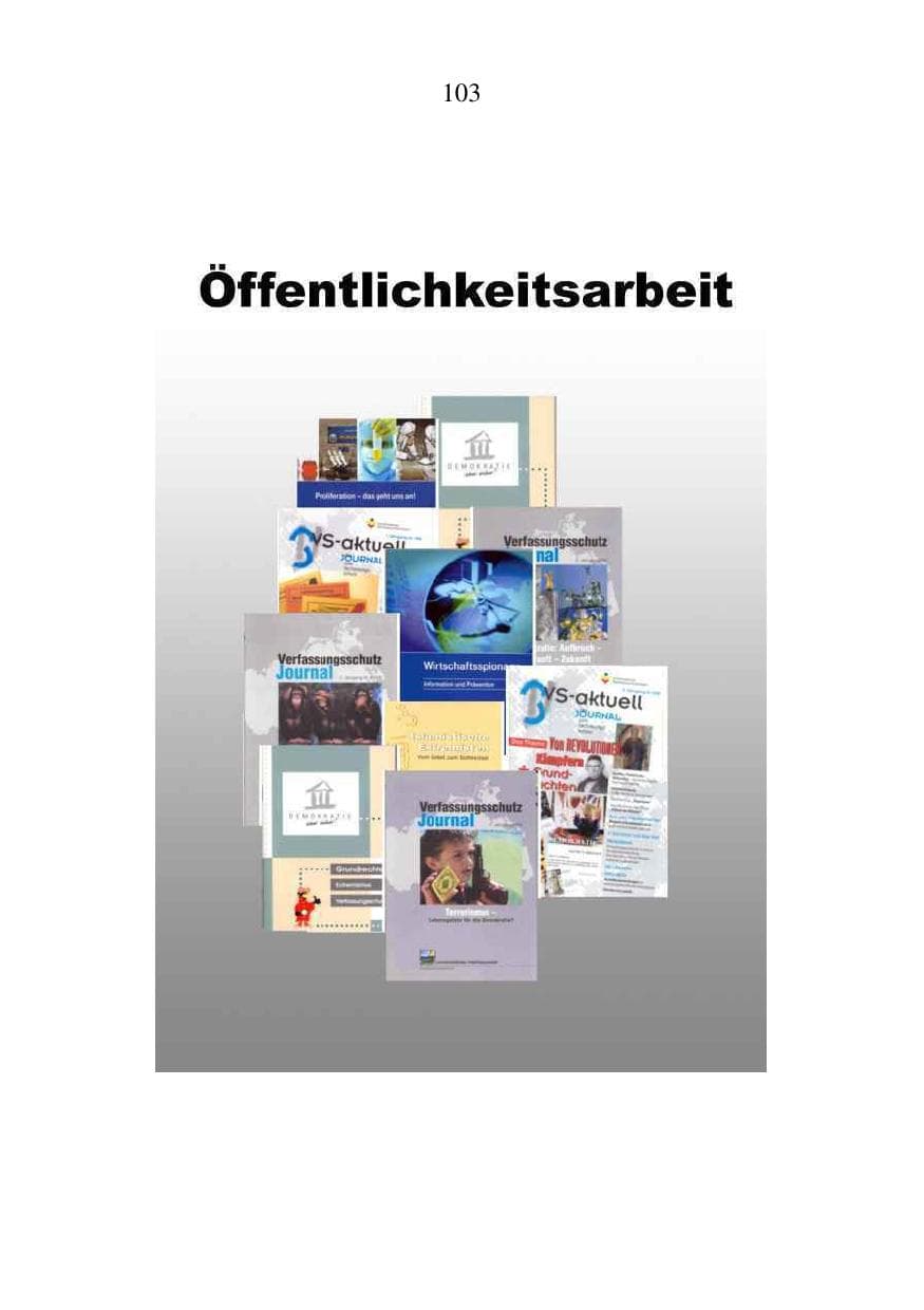 Seite 104 des Verfassungsschutzbericht 2006 Mecklenburg-Vorpommern