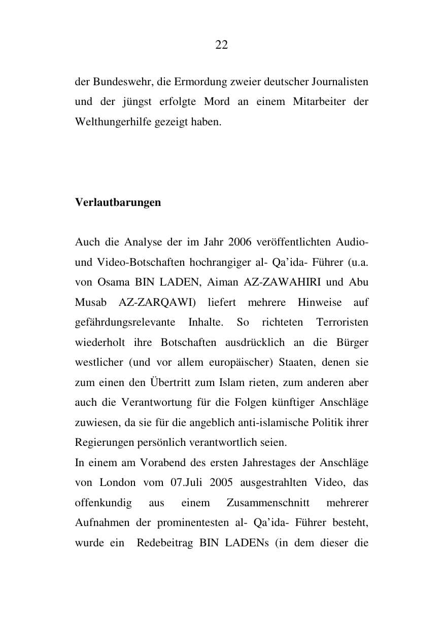 Seite 23 des Verfassungsschutzbericht 2006 Mecklenburg-Vorpommern
