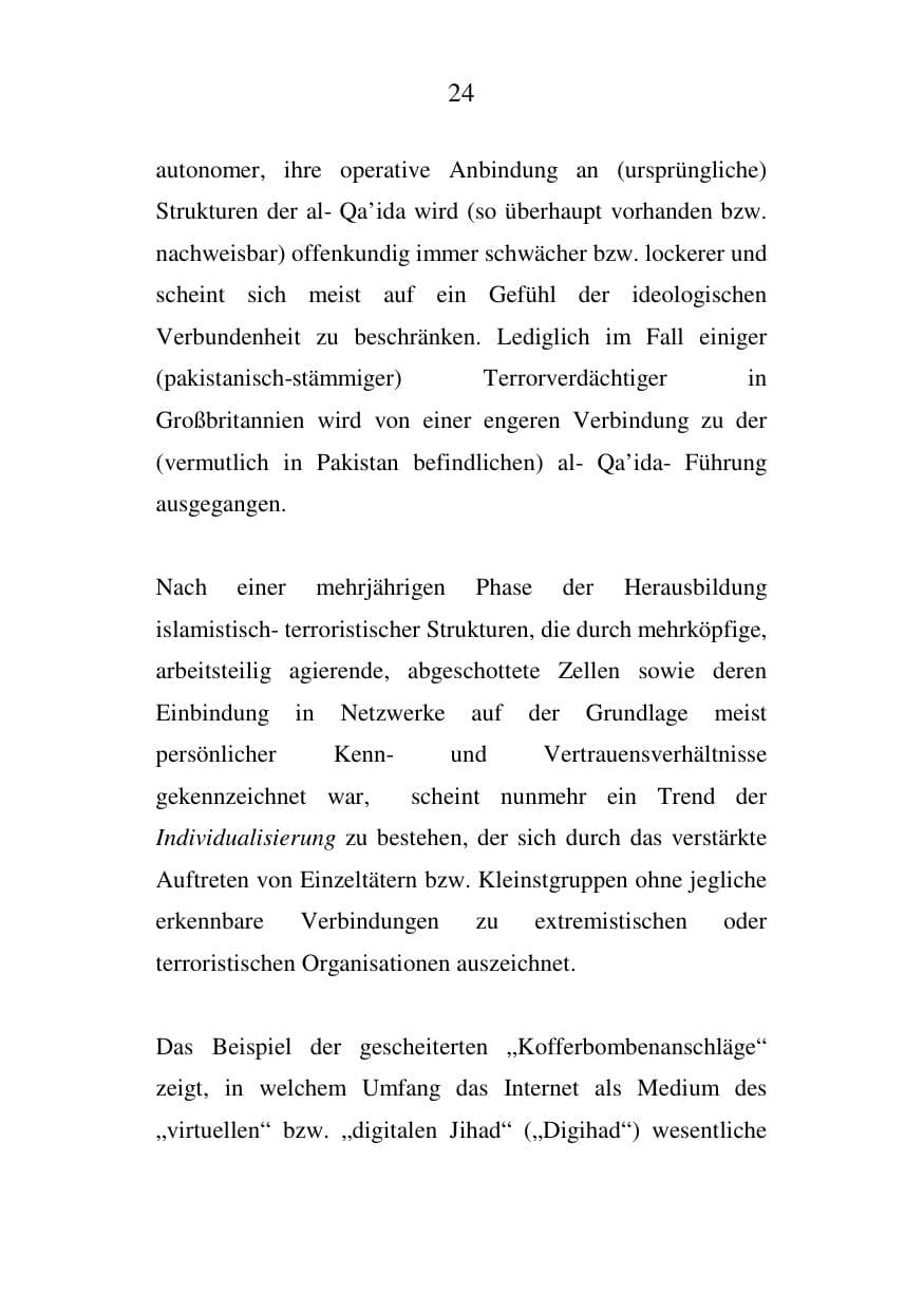 Seite 25 des Verfassungsschutzbericht 2006 Mecklenburg-Vorpommern